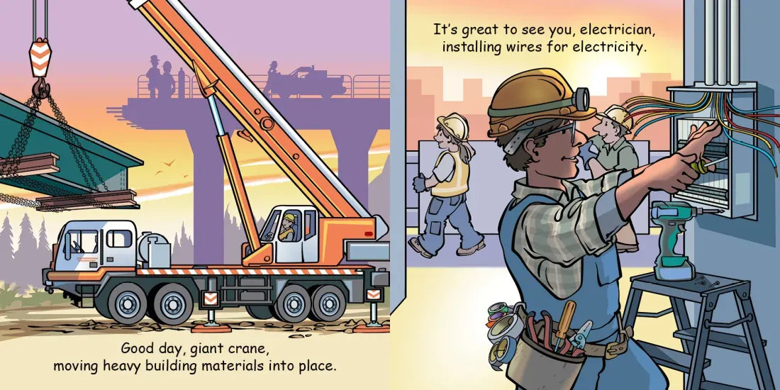 Good Night Building Site US - Board book