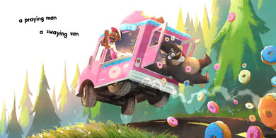 A Bear, a Man, and a Donut Van US - Hardback