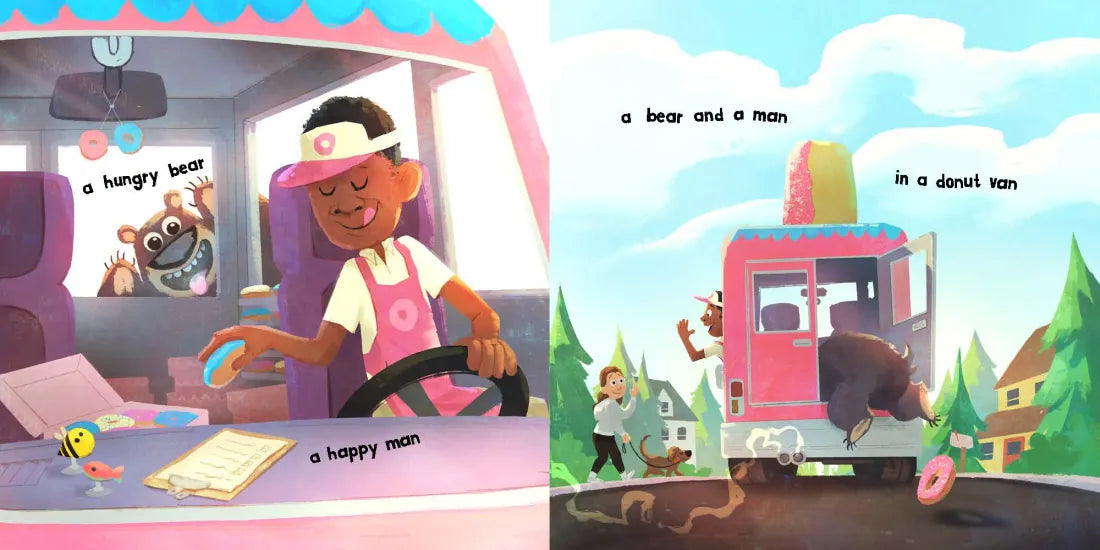 A Bear, a Man, and a Donut Van US - Hardback