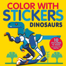 Color with Stickers: Dinosaurs-Children’s interactive and activity books and kits-買書書 BuyBookBook