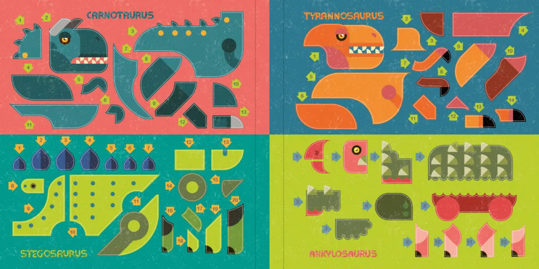 Color with Stickers: Dinosaurs US - Paperback / softback