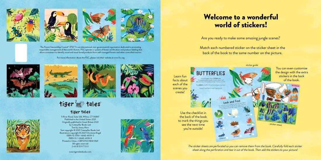 Color with Stickers: Jungle US - Paperback / softback
