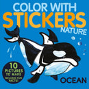Color with Stickers: Ocean-Children’s interactive and activity books and kits-買書書 BuyBookBook