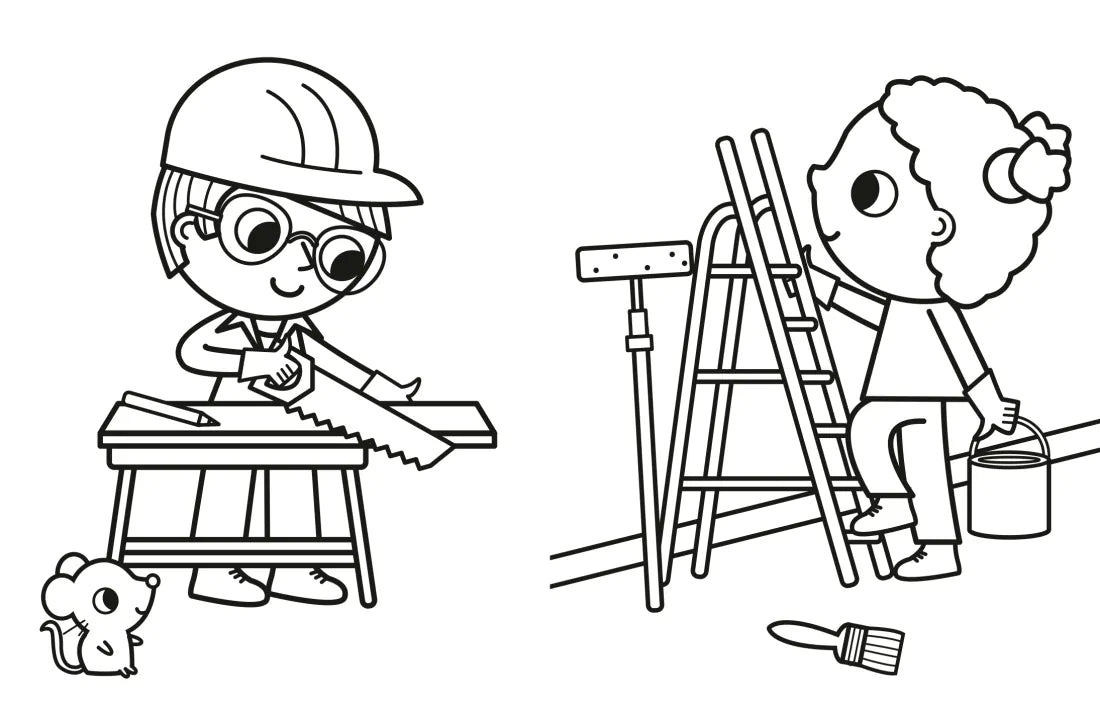 My Busy Construction Coloring Book US - Paperback / softback