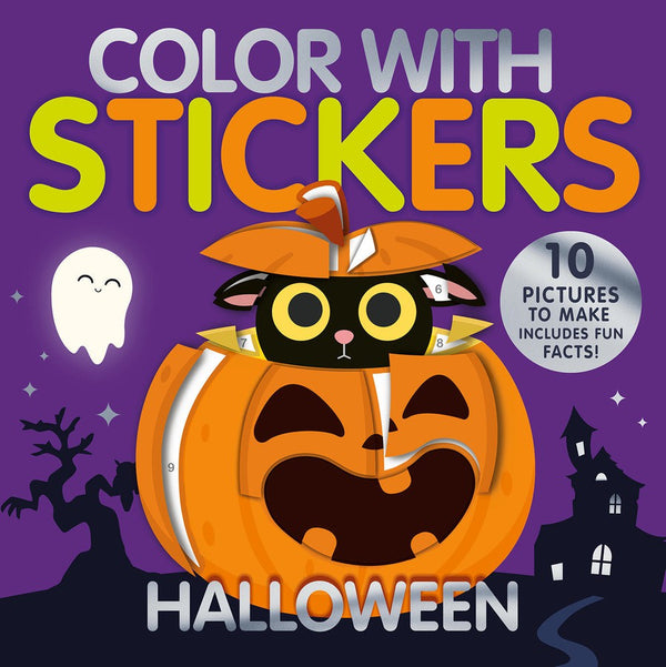 Color with Stickers: Halloween-Children’s interactive and activity books and kits-買書書 BuyBookBook