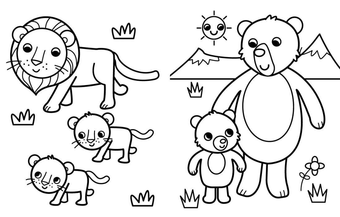 My Busy Baby Animals Coloring Book US - Paperback / softback