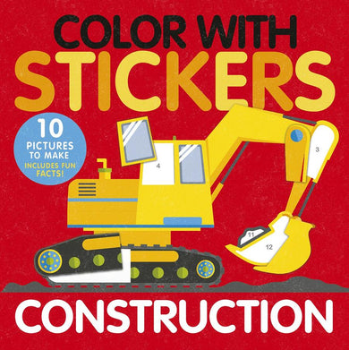 Color with Stickers: Construction-Children’s interactive and activity books and kits-買書書 BuyBookBook
