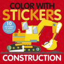 Color with Stickers: Construction-Children’s interactive and activity books and kits-買書書 BuyBookBook