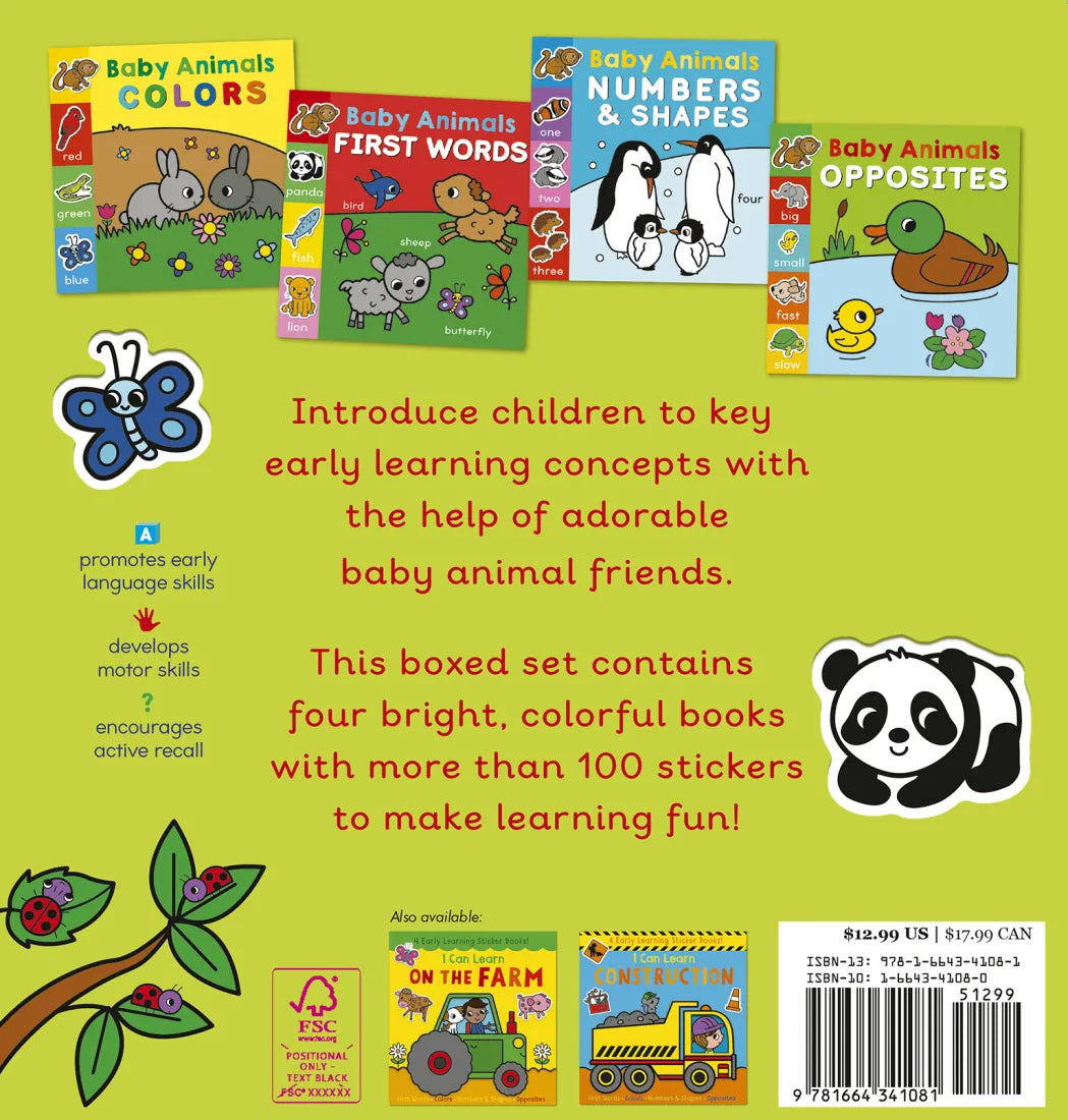I Can Learn Baby Animals Boxed Set US - Multiple-component retail product, boxed