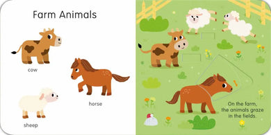 Animals: Slide and See First Words US - Board book