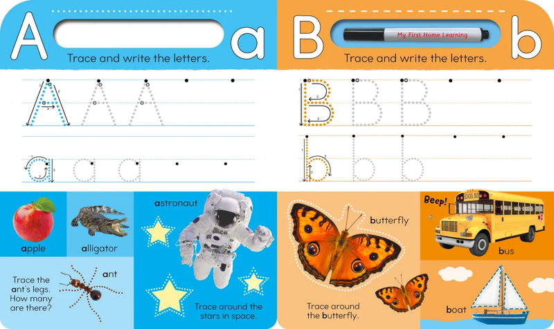 My First Wipe-Clean ABC 123 US - Board book