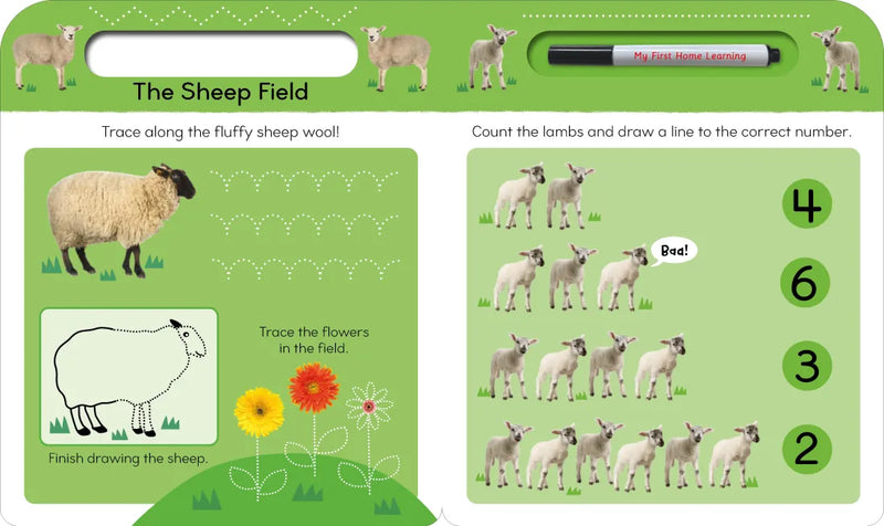 My First Wipe-Clean Farm US - Board book