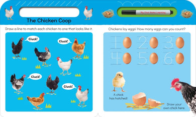 My First Wipe-Clean Farm US - Board book