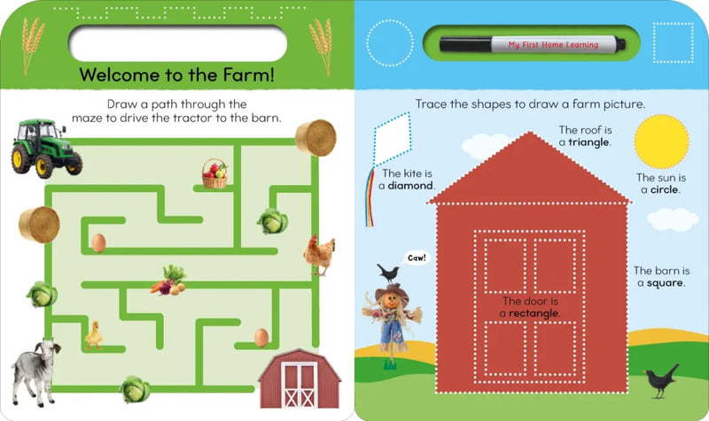 My First Wipe-Clean Farm US - Board book