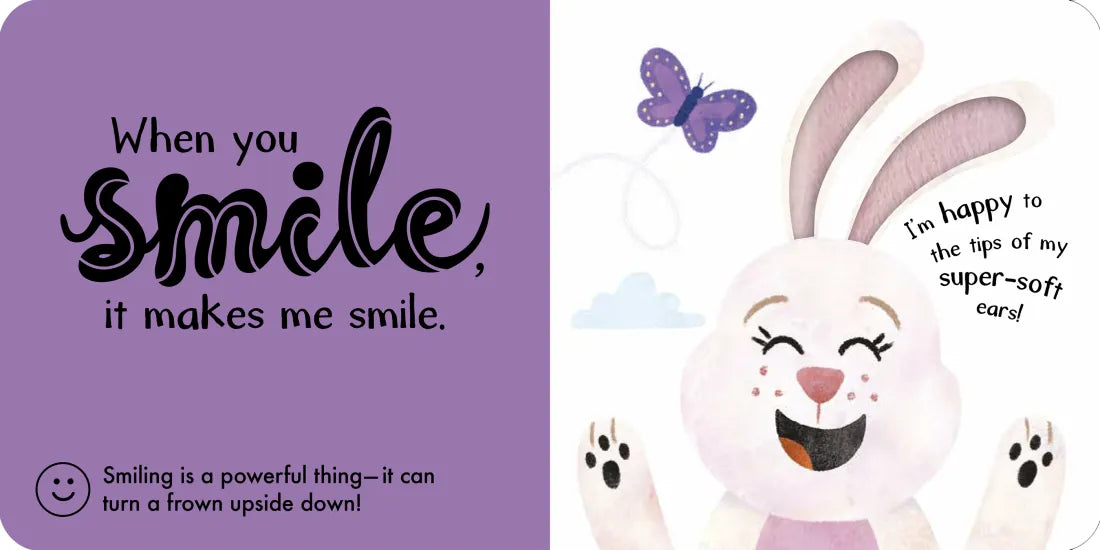 Happy Bunny: Touch and Feelings US - Board book