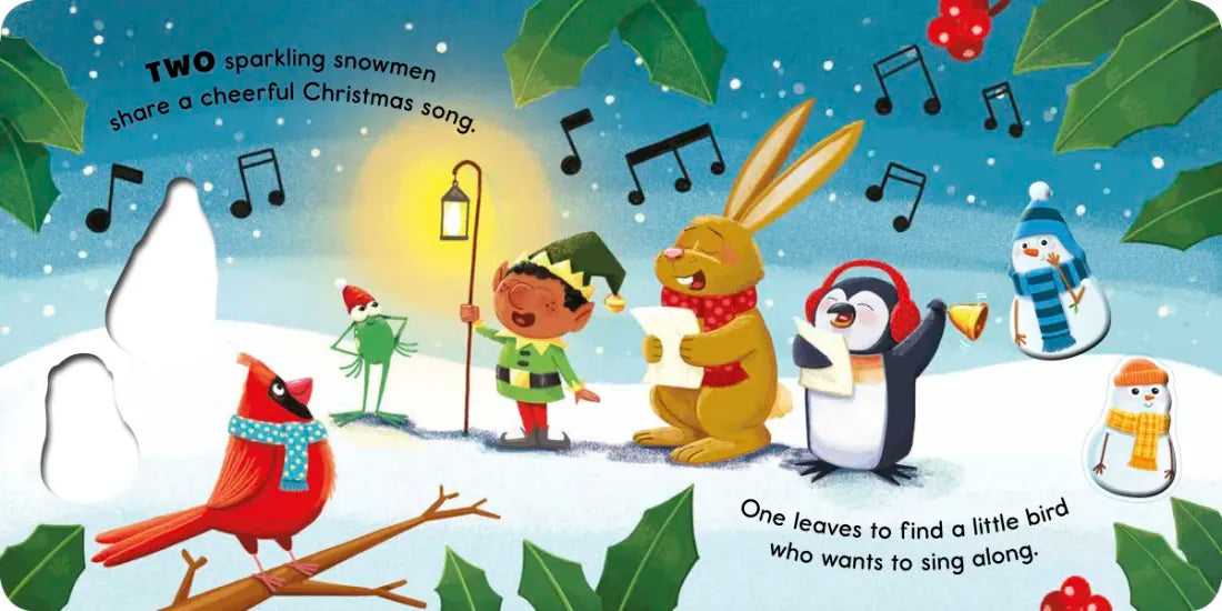 Five Sparkling Snowmen US - Board book