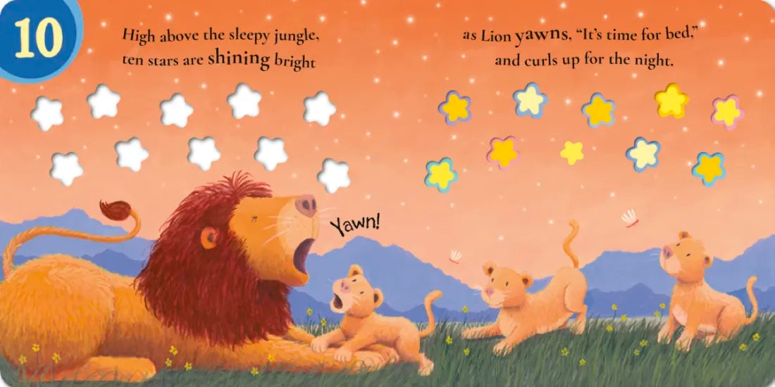 Ten Twinkly Stars US - Board book