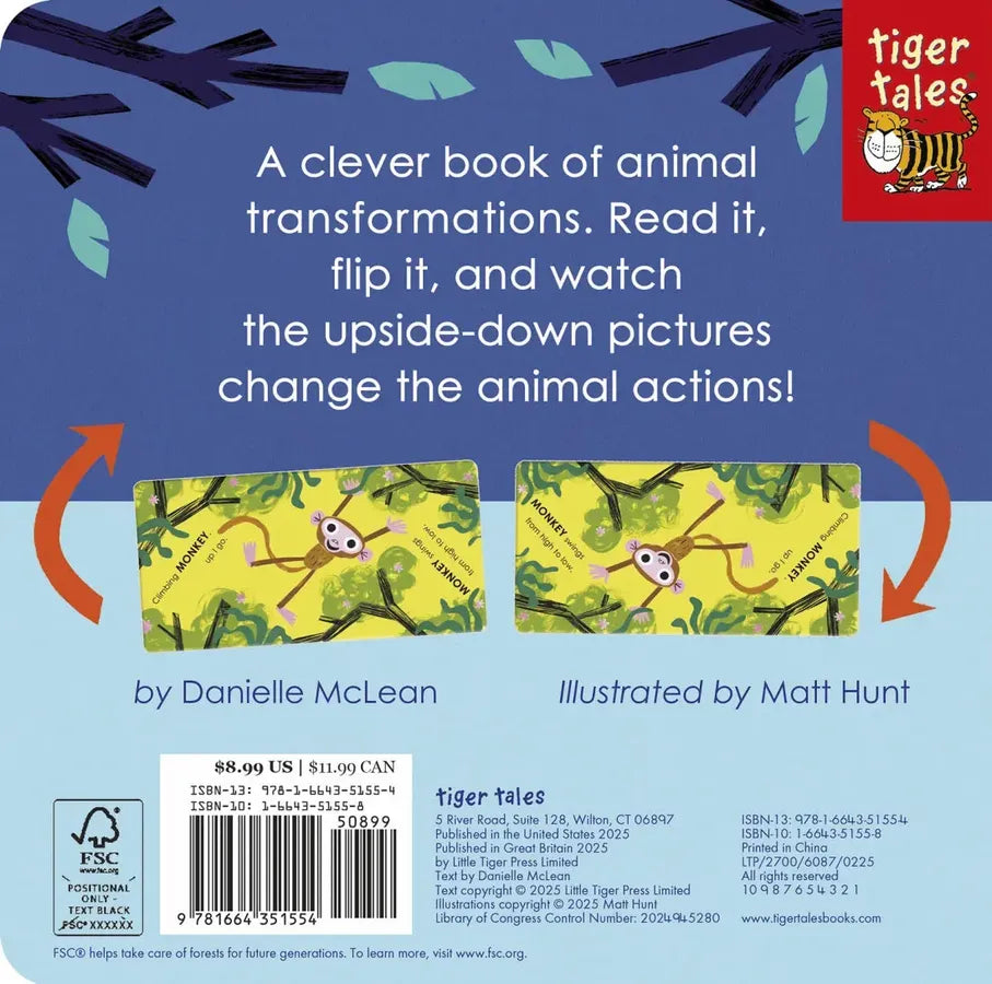 Upside Down Animals US - Board book