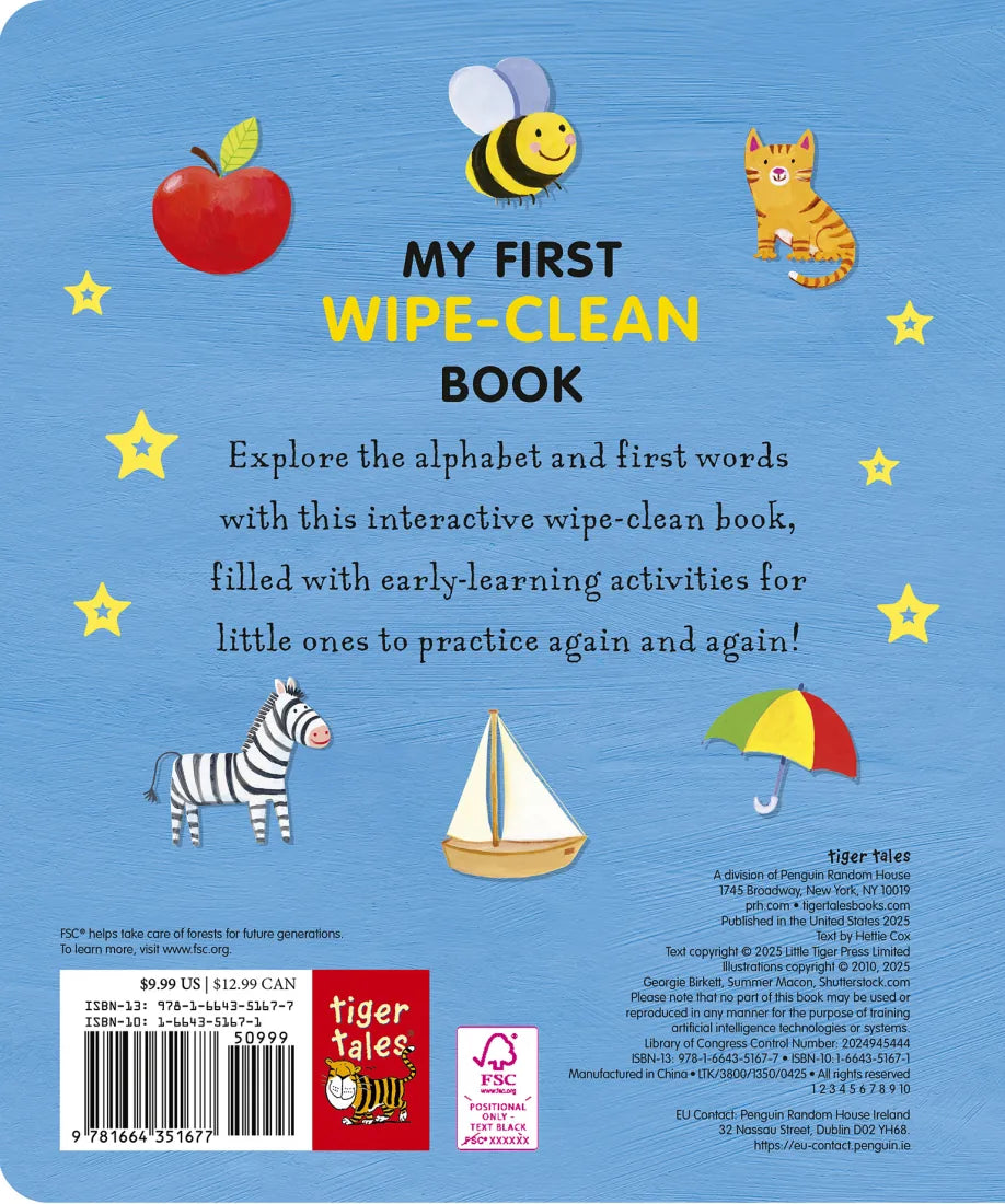 A is for Apple Wipe-Clean US - Board book