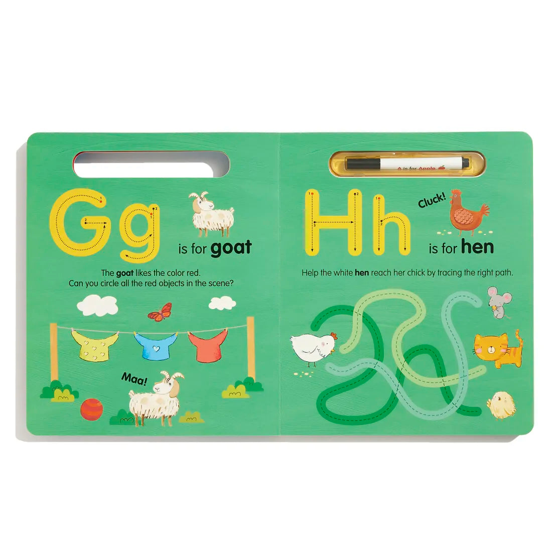A is for Apple Wipe-Clean US - Board book