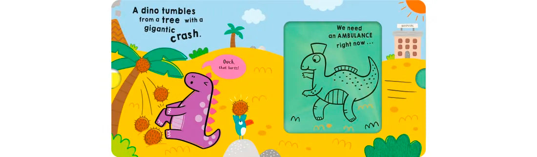 Busy Vehicles: Dino Rescue US - Board book