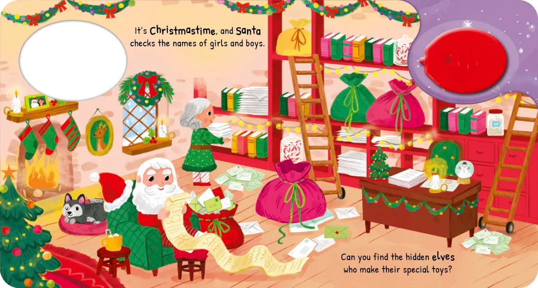 Magic Flashlight: Santa Surprise US - Board book