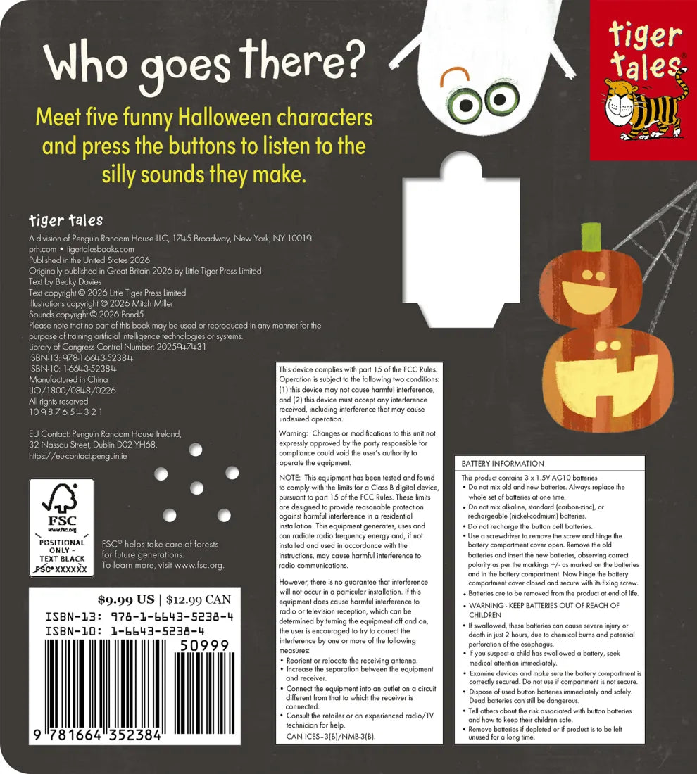 Ghost Goes Boo! An Interactive Book with 5 Sounds! US - Board book