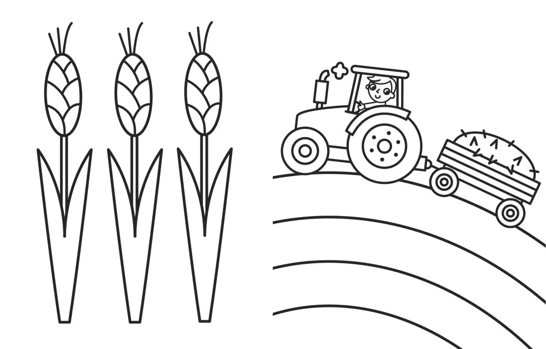 My Busy Farm Coloring Book US - Paperback / softback