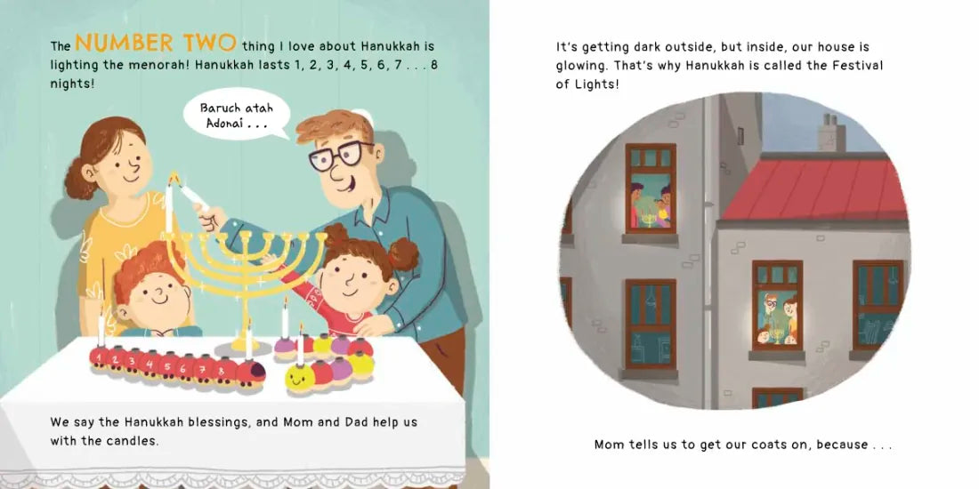 10 Things I Love About Hanukkah US - Hardback