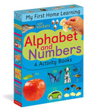Alphabet and Numbers: 4 Activity Book Boxed Set with Stickers-Children’s interactive and activity books and kits-買書書 BuyBookBook