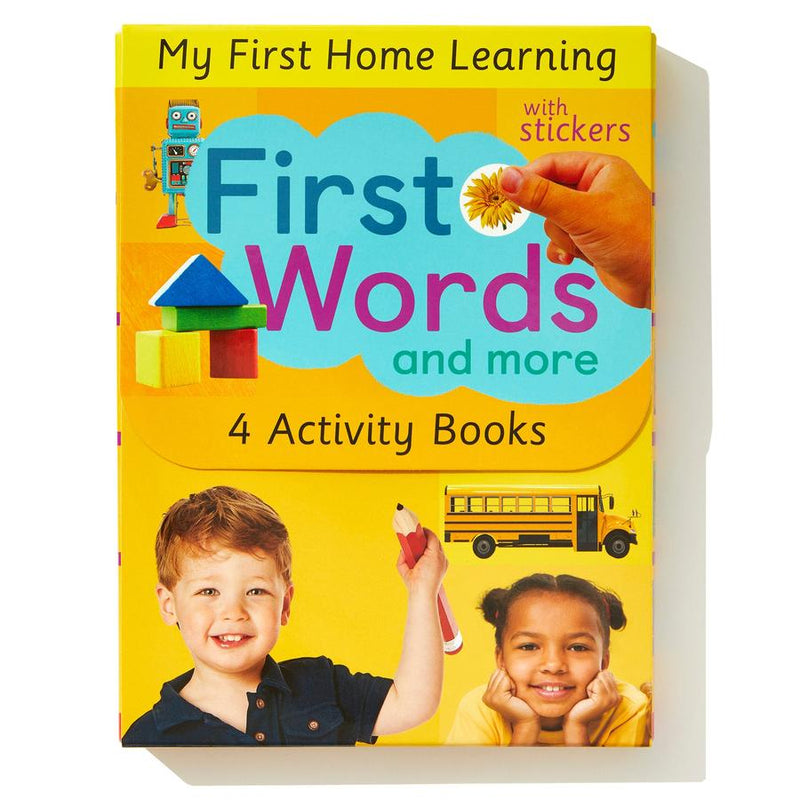 First Words and More: 4 Activity Book Boxed Set with Stickers US - Multiple-component retail product, boxed