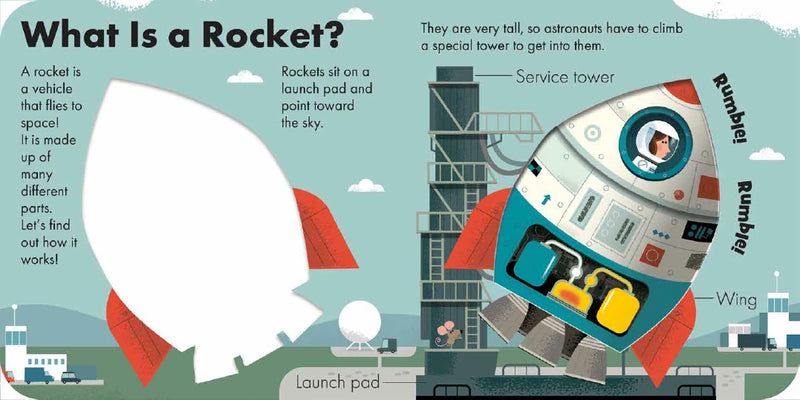 How It Works: Rocket US - Board book
