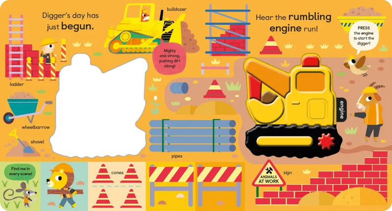 Noisy Digger US - Board book