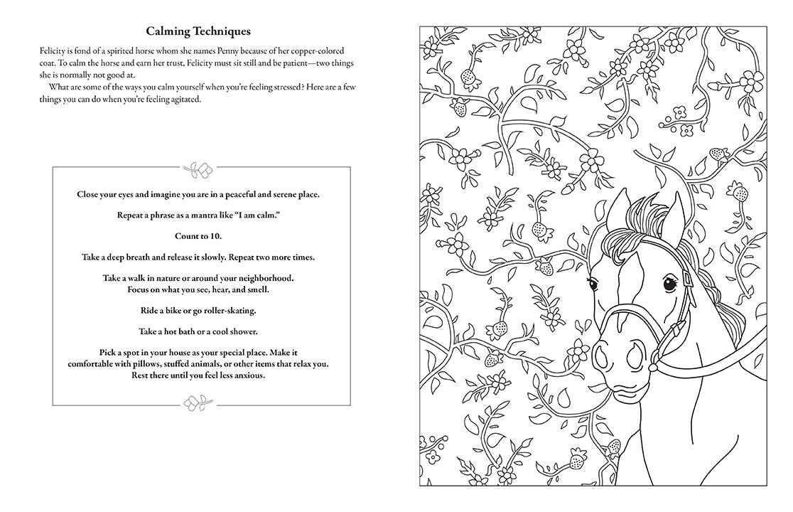 American Girl Coloring Journal inside page 3