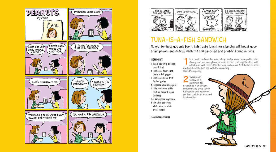 Peanuts Lunch Bag Cookbook inside page 1