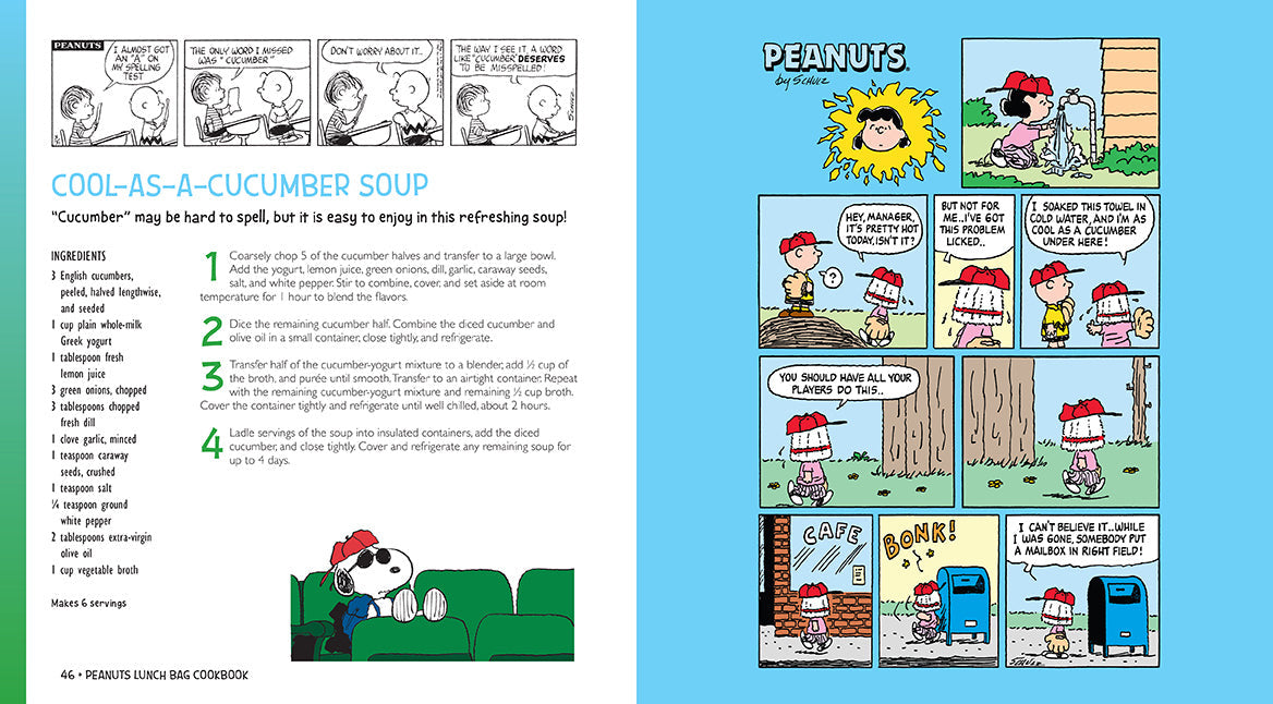 Peanuts Lunch Bag Cookbook inside page 2