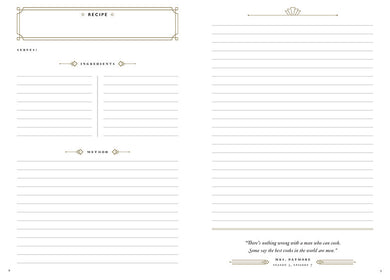 Official Downton Abbey Mrs. Patmore's Recipe Journal inside page 4