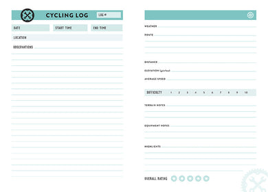 Cyclist's Journal inside page 3