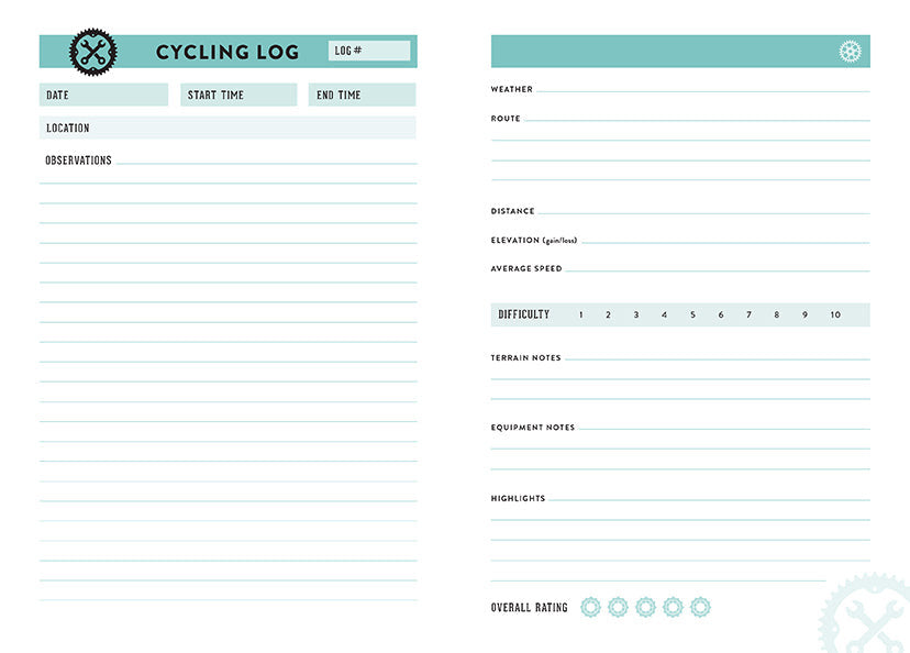 Cyclist's Journal inside page 3