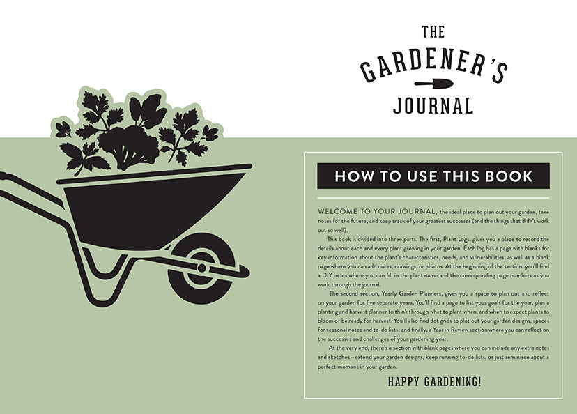 Gardener's Journal inside page 1