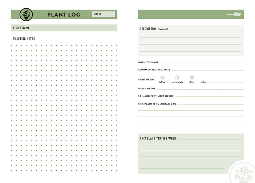 Gardener's Journal inside page 3