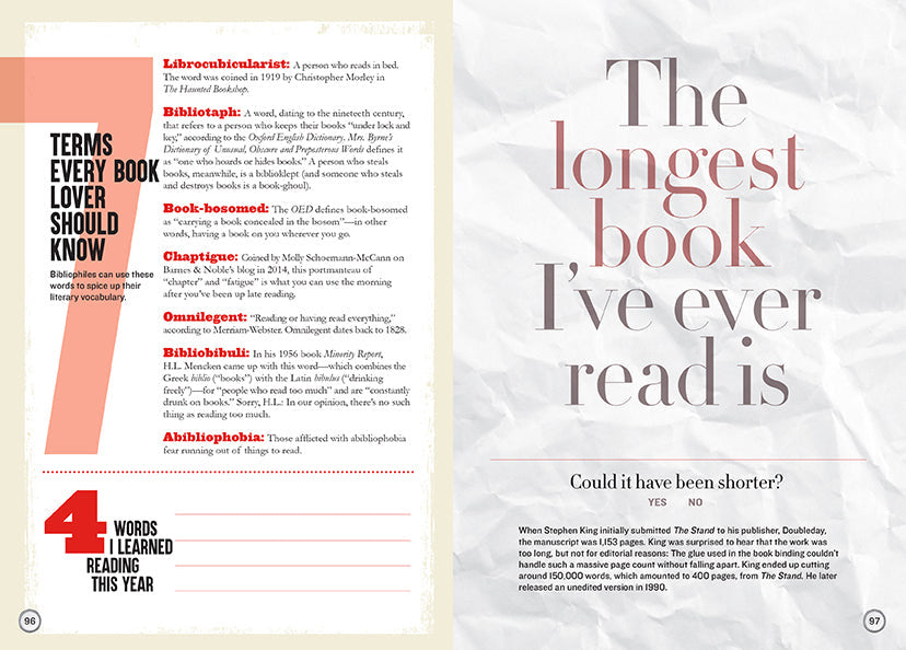 Mental Floss: The Curious Reader Journal for Book Lovers inside page 4