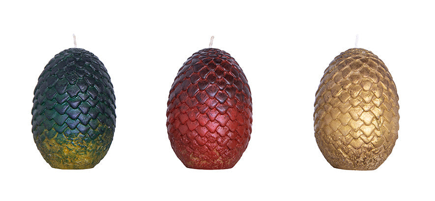 Game of Thrones: Sculpted Dragon Egg Candles (Set of 3) inside page 1