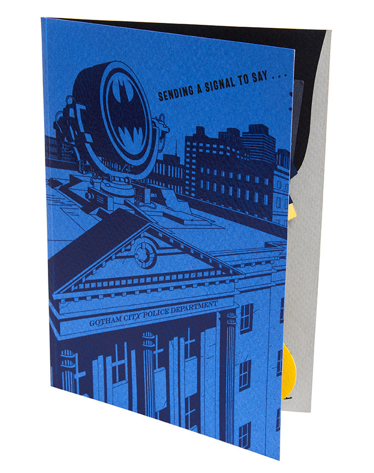 DC Comics: Batman Bat-Signal Birthday Pop Up Card inside page 2