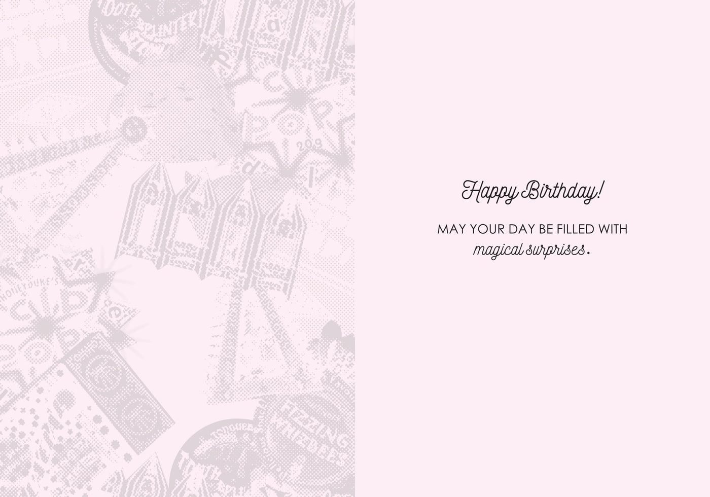Harry Potter: Honeydukes Embellished Card [Birthday] inside page 1