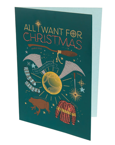 Harry Potter: All I Want For Christmas Embellished Card inside page 2