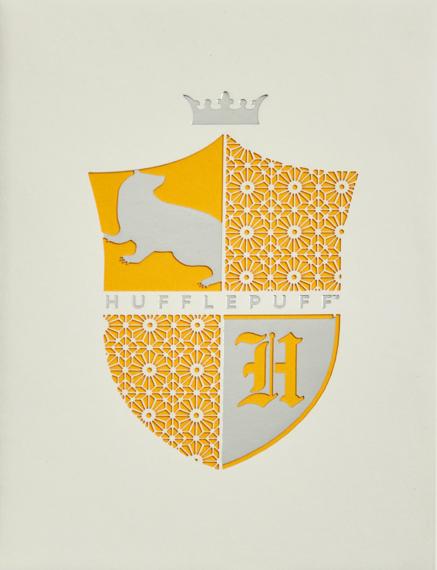 Harry Potter: Hufflepuff Die-Cut Card