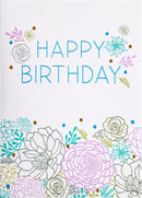 Succulent Signature Pop-Up Card [Birthday]-Fiction: general and literary-買書書 BuyBookBook
