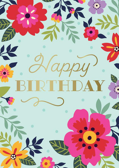 Floral Signature Pop-Up Card [Birthday]-Fiction: general and literary-買書書 BuyBookBook