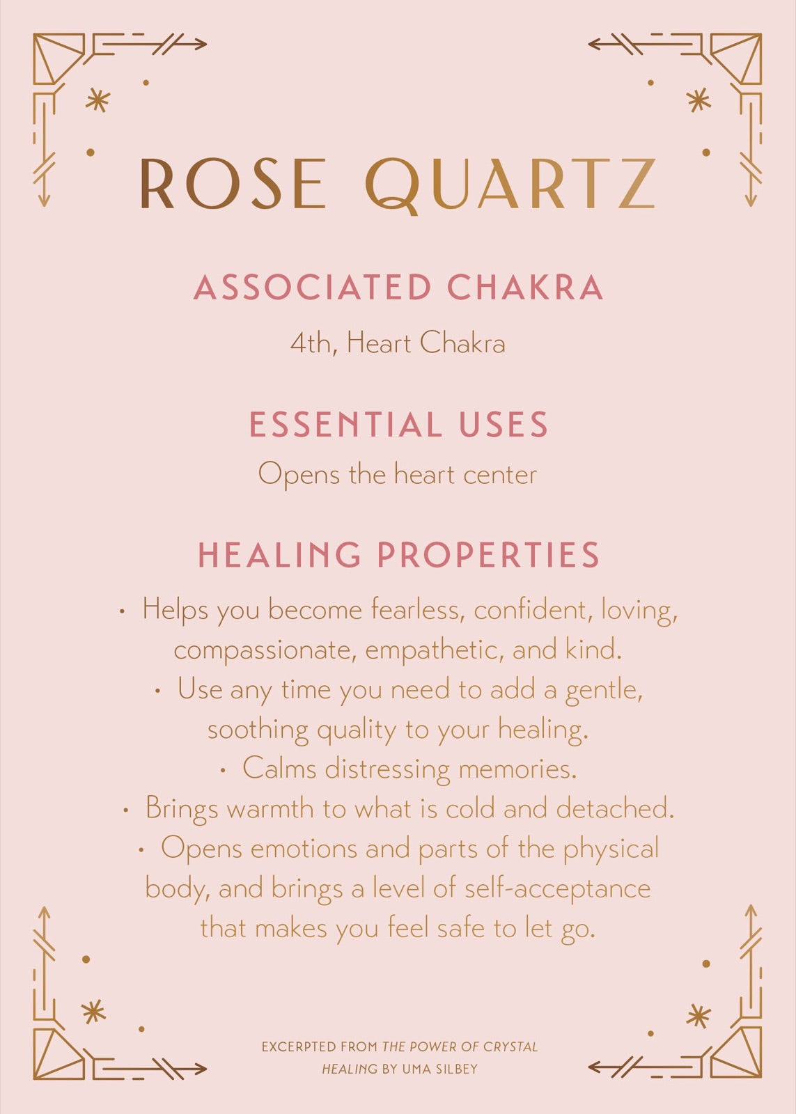 Rose Quartz Crystal Healing Scented Glass Candle inside page 4